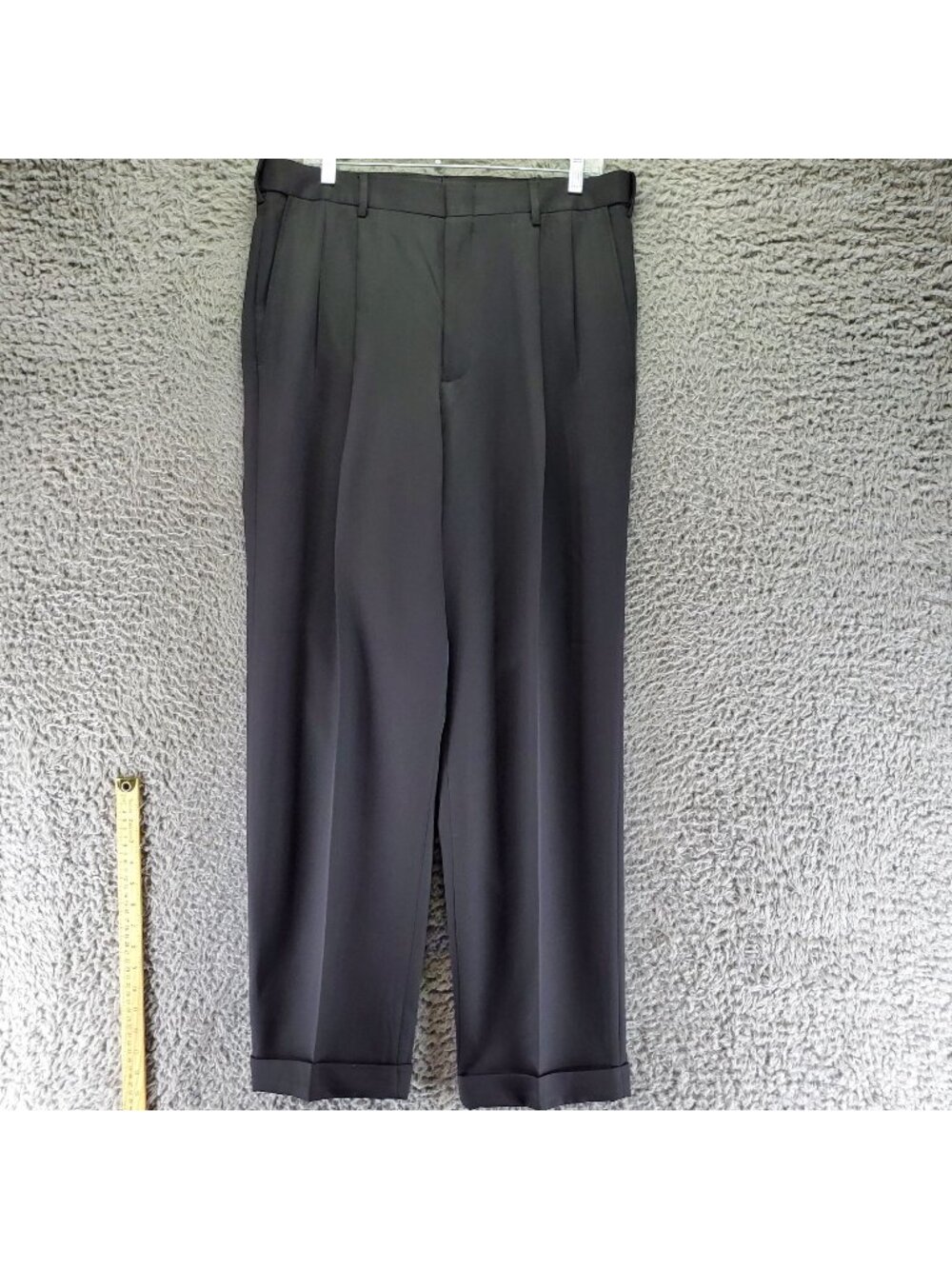 Haggar Pants Mens 34x32 Black Smart Fiber Dress Pants Classic Fit *NWT*